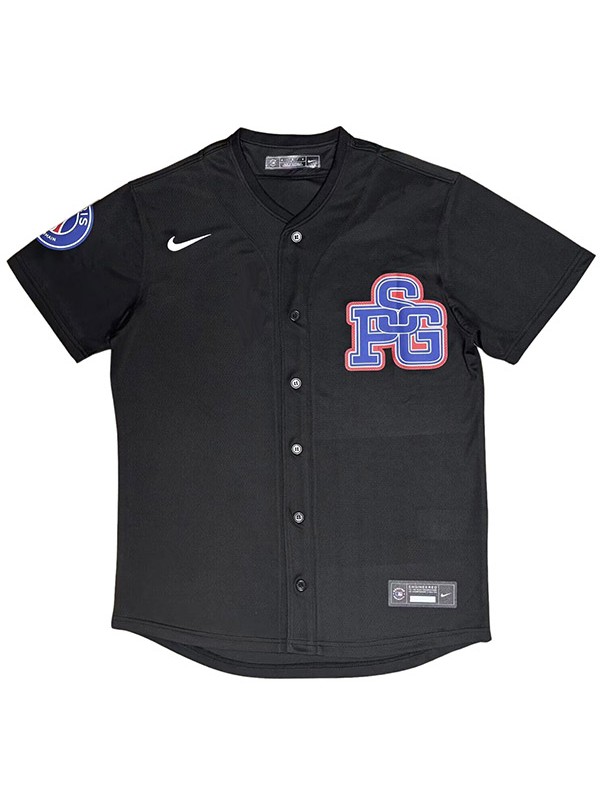 Paris saint-germain maillot de baseball PSG noir pour adulte maillot de football pour homme 2025-2026